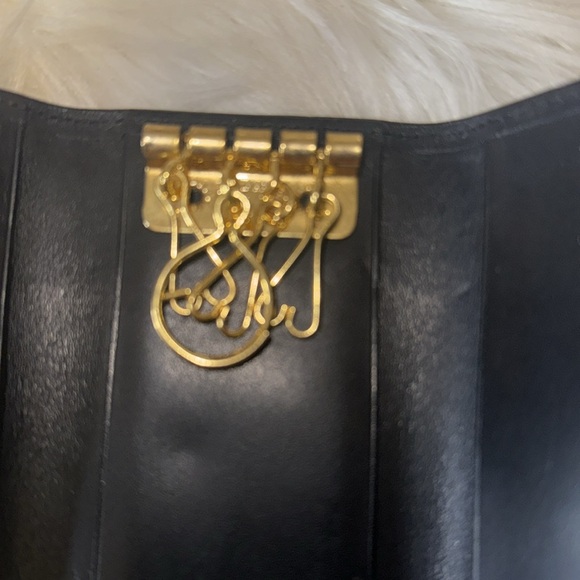 Yves Saint Laurent YSL motif leather key case black EUC - Picture 8 of 12
